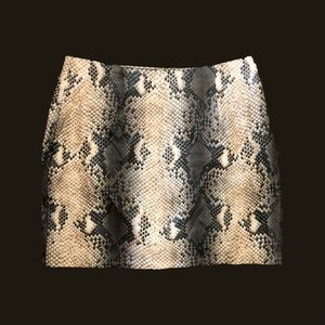 Snake skin skirt